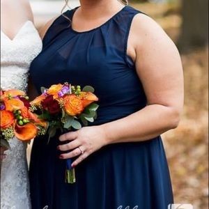 Navy bridesmaids dress